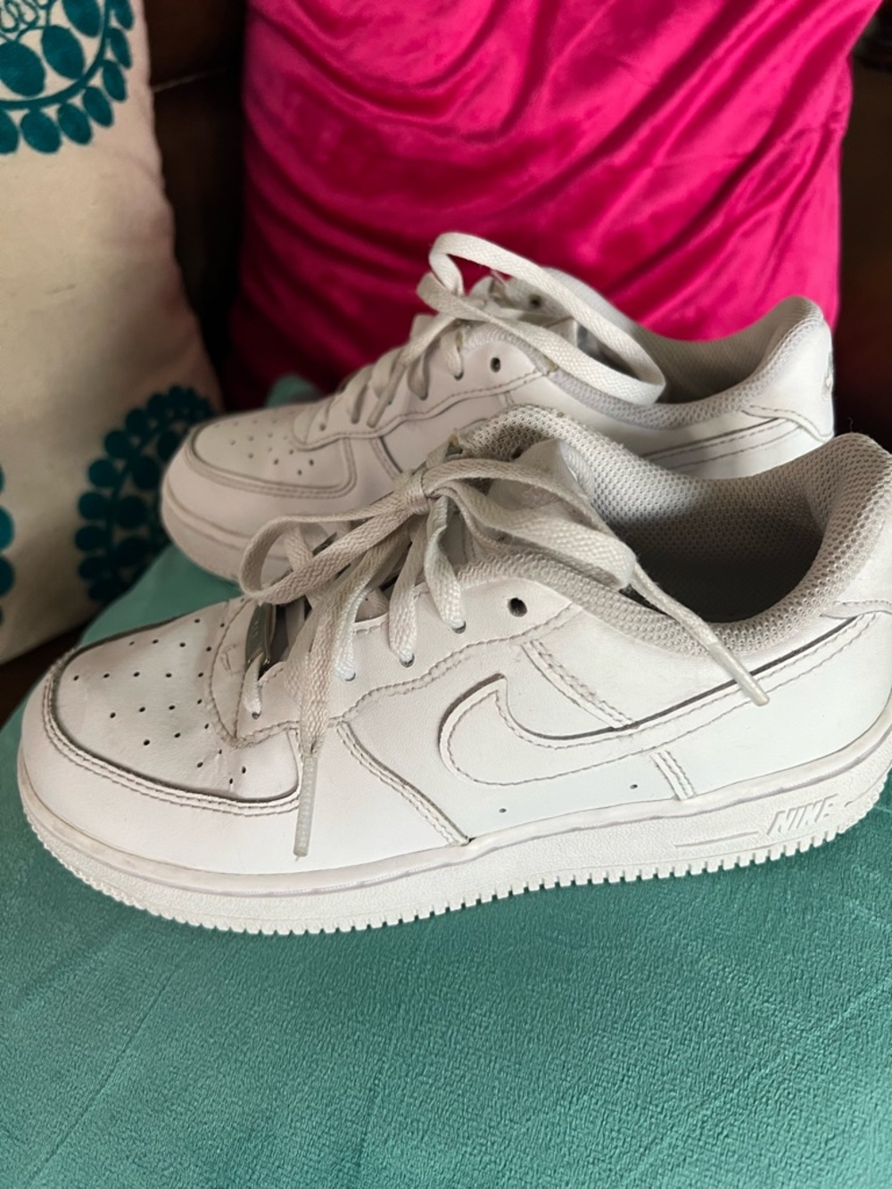 Nike Kids' White Low-Top Sneakers with Classic Swoosh